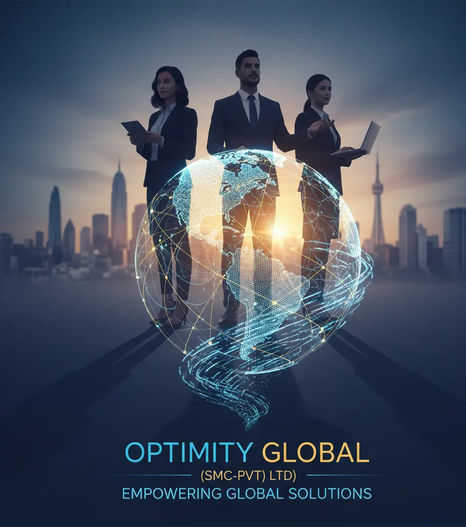 Optimity Global team presenting integrated global solutions
